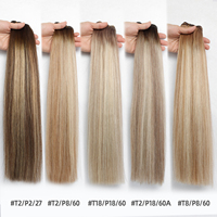 Extensions de cheveux naturels Remy vierges de qualité supérieure, tissage volume double, extensions de cheveux humains Genius double drawn, vente en gros