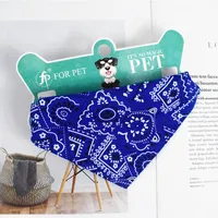 Collier réglable en polyester pour chien d'été et d'hiver Collier triangle pour chat Bandana imprimé Serviette de salive pour animaux de compagnie Fournitures