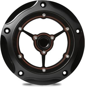 ฝาครอบดีร์บี้ 5 รู ผลิตจาก CNC Billet สำหรับ Harley Big Twin Dyna Low Rider Road <span class=keywords><strong>King</strong></span> Softail ปี 1999-2015 - Product Image 1