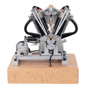 Motor <span class=keywords><strong>de</strong></span> Gasolina V-Twin, Kit <span class=keywords><strong>de</strong></span> Ensamblaje <span class=keywords><strong>de</strong></span> Motor <span class=keywords><strong>de</strong></span> Motocicleta <span class=keywords><strong>de</strong></span> Metal V2 <span class=keywords><strong>de</strong></span> 4 Tiempos, Modelo Educativo - Product Image 3