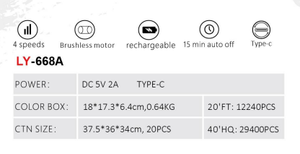 Para Luyao Hot Super Small <span class=keywords><strong>Mini</strong></span> Portable Fascial Gun Masajeador Aplicación corporal Vibración Fascia Instrumento - Product Image 3