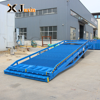 Rampe de chargement mobile hydraulique de 10 tonnes pour conteneurs et voitures, utilisée en entrepôt, pour chariots élévateurs à fourches