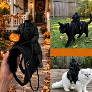 Arnés de nailon para gatos con diseño de Caballero sin cabeza y cierre de hebilla, superventas transfronterizo de Halloween, recién llegado - Product Image 5
