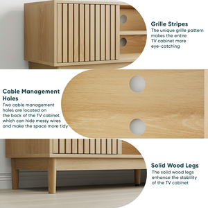 Mid Century Modern <b>Tv</b> Stand 55 Inch With Storage Entertainment Center For 55 <b>65</b> Inch <b>Tvs</b> - Product Image 6