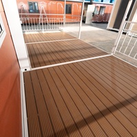 Maison conteneur préfabriquée moderne de luxe de 40 pieds extensible, en kit, avec balcon et terrasse, pour expédition, en panneaux sandwich d'acier, pour bureau ou villa
