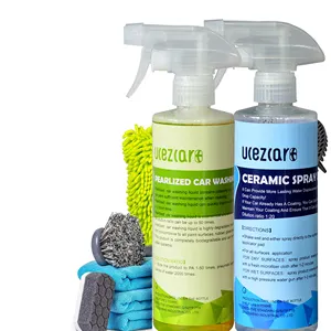 500ml + 500ml voiture mousse shampooing nano revêtement céramique spray voiture nettoyant et produits de soin kit par UCEZCAR +