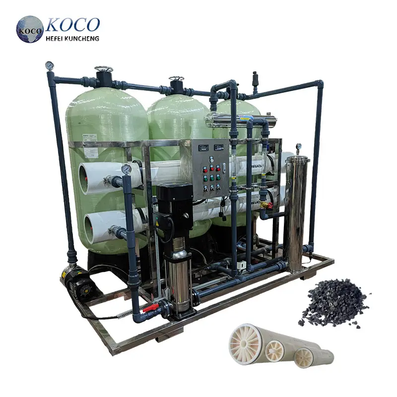 KOCO 4T Reverse Osmosis Systems / Filter Water Purifier / Packaged Drinking Water Treatment Plant