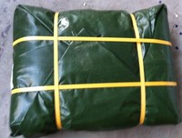 Bâche en vinyle laminé HDPE transparent enduit 20 x 40, 14 mil, tissu imperméable pour la protection extérieure et l'étanchéité