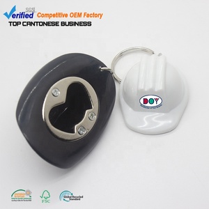 Keyring Nhà Máy Giá An Toàn Mũ Bảo Hiểm Hình Dạng Đa Chức Năng Tùy Chỉnh Bia Mở Chai Móc Chìa Khóa Với Logo - Product Image 1