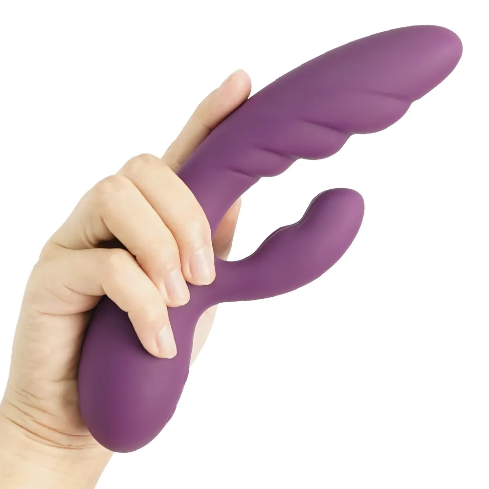 Giá tốt Rabbit Vibrator 10 tốc độ mô hình quan hệ tình dục đồ chơi dildo Vibrator cho phụ nữ vài người lớn