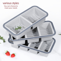 Boîte à lunch en silicone à compartiments multiples, conservation de la fraîcheur et chauffage au micro-ondes, conception étanche pour adultes, stockage au réfrigérateur