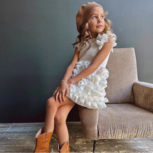 Nuevo Producto, Vestido de Princesa con Estrellas para Niñas, Primavera-Verano, Vestido de Alta Gama para Actuaciones de Piano - Product Image 5