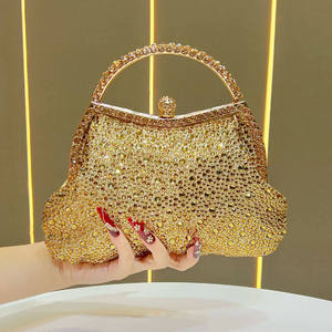 2025 New Fashion Luxury Diamond Evening <b>Clutch</b> Bag Stylish Women's Bags High End Rhinestone Handbag <b>Wedding</b> Party Shoulder Bag - Product Image 1