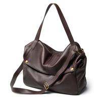 Rétro Grande Capacité Cuir de Fleur Pleine Sacs Pour Femmes Fourre-Tout Épaule Messenger Fabricant OEM Gros