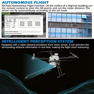 Multi-functional Washing Drones JIUSI D15R High-Efficiency UAV for Solar Photovoltaic <b>Panel</b> Glass Curtain <b>Wall</b> Cleaning - Product Image 5