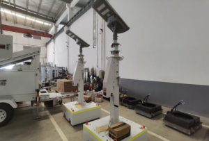 Khẩn cấp di động hệ thống chiếu sáng tháp loại với xe nâng lỗ ngoài trời mà không cần <span class=keywords><strong>LED</strong></span> hoặc CCTV Camera - Product Image 5