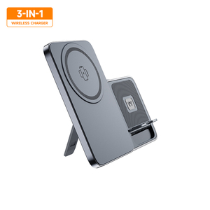 <span class=keywords><strong>Chargeur</strong></span> sans fil magnétique 3 en 1, station de charge pliable pour <span class=keywords><strong>iPhone</strong></span> 17 16 15 14 13 Samsung IWatch Galaxy AirPods, charge rapide - Product Image 5