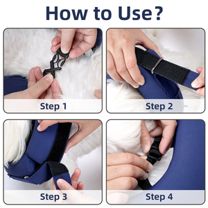 Waterproof No-Escape <strong>Dog</strong> <strong>Collar</strong> for Small Puppies - Polyester &amp; EPE Foam Anti-Escape Fence <strong>Collar</strong> - Product Image 5