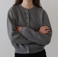Pull cardigan en cachemire basique, chaud, doux, personnalisable, de haute qualité, très vendu