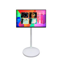 Écran publicitaire LCD intelligent portable >55 pouces 120Hz LED UHD avec haut-parleur intégré Android 11.0 certifié FCC