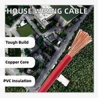 Harga Pabrik Kabel Listrik PVC Tembaga Inti Tunggal Terlilit untuk Bangunan Rumah Daya 6mm2 Aplikasi Listrik Grosir