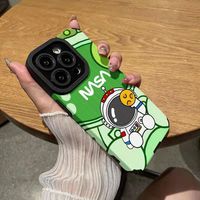 Étui de téléphone en cuir TPU mignon avec dessin animé pour iPhone 11 12 13 14 15 Pro Max, accessoires pour téléphone