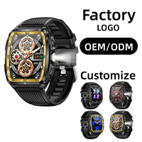 Reloj Inteligente Deportivo Personalizado OEM KT83 con Pantalla HD de 1.8 Pulgadas, Resistente al Agua 5ATM, Monitor de Ritmo Cardíaco, Podómetro y Contador de Pasos