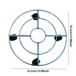 Soporte de maceta móvil de metal <span class=keywords><strong>con</strong></span> 4 <span class=keywords><strong>ruedas</strong></span> giratorias <span class=keywords><strong>Base</strong></span> de maceta redonda móvil <span class=keywords><strong>para</strong></span> el hogar <span class=keywords><strong>para</strong></span> uso doméstico - Product Image 4