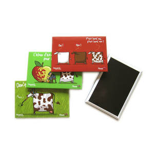 <span class=keywords><strong>Aimant</strong></span> métallique pour réfrigérateur, <span class=keywords><strong>plaque</strong></span> en étain, 79x54mm, 1 pièce - Product Image 3