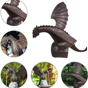 Fuente Spray Dragon Water Feature Gothic Garden Estatua Escultura de resina para el hogar <span class=keywords><strong>Restaurante</strong></span> al aire libre Decoración - Product Image 6
