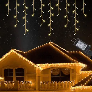 Светодиодная Рождественская гирлянда-занавеска 4 м 96 светодиодов 10 м 300 светодиодов сказочная гирлянда-сосулька