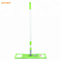 Balai plat de nettoyage à sec à domicile avec poteau télescopique en aluminium pour le nettoyage des sols
