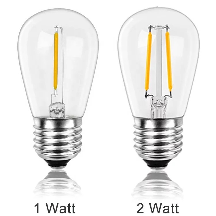 S14 E27 1W 2W LED Filament