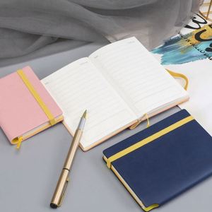 Wholesale A6 Leather Cover Portable Notebooks & <b>Diaries</b> for Gift Use Customizable 100 Inner Sheets - Product Image 3