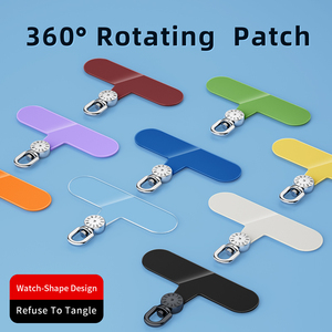 Có thể tháo rời Trong Suốt TPU điện thoại thông minh trường hợp xoay Charm Tether Tab điện thoại di động dây buộc vá dây đeo Clip điện thoại di động trường hợp - Product Image 2