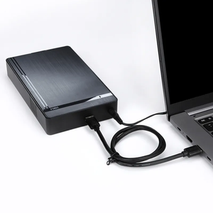 Boîtier de Disque Dur Externe Mobile en Plastique Brossé Noir de 3,5 Pouces en Gros avec <span class=keywords><strong>Port</strong></span> Série <span class=keywords><strong>SATA</strong></span> vers USB2.0/3.0 - Product Image 5