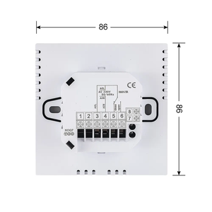 <span class=keywords><strong>Thermostat</strong></span> moderne à écran tactile avec WIFI <span class=keywords><strong>pour</strong></span> le <span class=keywords><strong>chauffage</strong></span> par le <span class=keywords><strong>sol</strong></span> <span class=keywords><strong>pour</strong></span> le salon ou l'appartement - Product Image 3