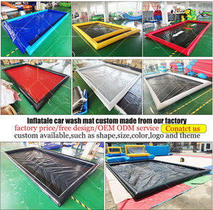Heavy Duty Portable <strong>Inflatable</strong> <strong>Car</strong> Wash Containment Mat for Washing <strong>Car</strong> - Product Image 2