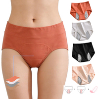 Culottes menstruelles réutilisables OEKO-TEX à quatre couches, anti-fuites, en viscose et coton, physiologiques, pour la maternité, lavables