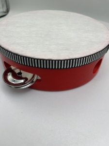 6 Inch Custom Logo Tambourine Handheld Percussion <b>Drum</b> with Metal Jingles - Orff Musical Instrument for Kids & Adults FactoryOEM - Product Image 3