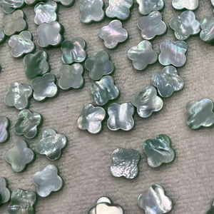 8mm 10mm rosa azul <span class=keywords><strong>verde</strong></span> cuatro trébol piedra 2mm de espesor trébol de cuatro hojas Natural nácar fregona plana - Product Image 6
