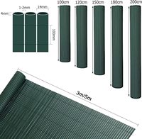 Rouleau de clôture en PVC imitation bambou anti-décoloration, sans entretien, pare-vent et brise-vue pour jardin et terrasse