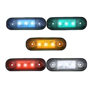 4.3 "pouces 12V 24V 3 LED feux de position latéraux rouges ambrés feux de gabarit scellés pour camion remorque camion bus <span class=keywords><strong>bateau</strong></span> - Product Image 1
