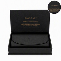 Boîte cadeau de luxe noire pour lunettes de soleil - Boîte d'emballage pour lunettes et spectacles - Boîte en carton rigide avec logo estampé or