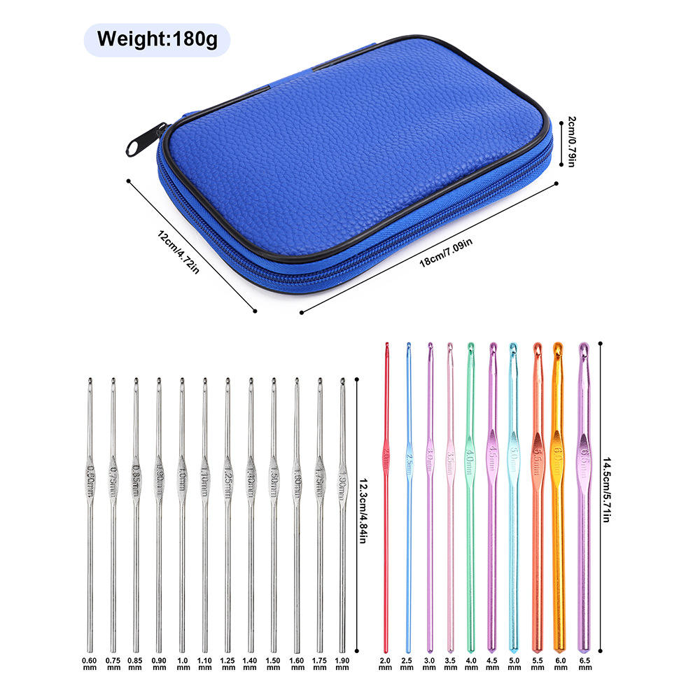 Étui en cuir saphir