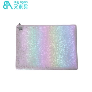 Proveedor mayorista en línea 2025 tendencia holograma metálico brillo holográfico para plata PU cuero cremallera <span class=keywords><strong>agua</strong></span> grande - Product Image 5