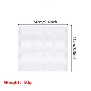 Tapis à sushi en plastique réutilisables, moule à sushi, tapis à onigiri, outil pour faire des rouleaux de riz DIY - Product Image 6