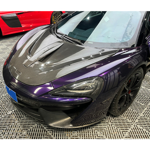 Kit Protector de Capó de Motor de Fibra de Carbono Nuevo 2015-2019 para 540/570/600LT Estilo Novitec, Actualización Atornillable, Negro, Ajuste Universal - Product Image 5