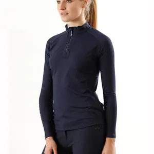 Horse Riding Base Layer Women Long Sleeve Equestrian Clothing Racing Show Shirts