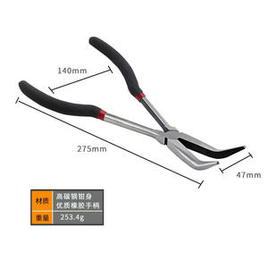 Pince à manche <span class=keywords><strong>rouge</strong></span> de 11 pouces, pince à <span class=keywords><strong>creuset</strong></span> <span class=keywords><strong>rouge</strong></span> fondant les pinces à bol en or - Product Image 3